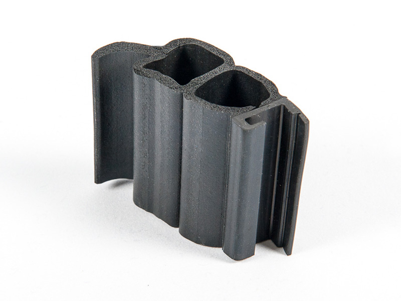 Profil d'étanchéité en caoutchouc pour bandes d'aluminium 27x11mm