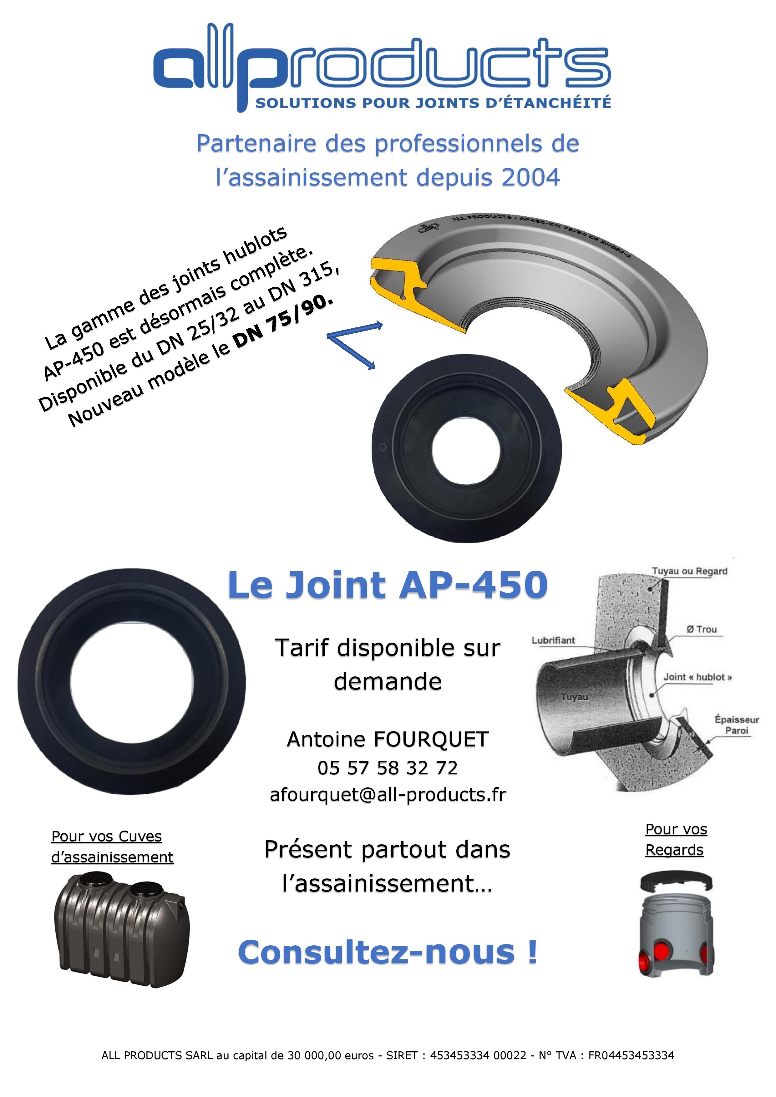 Le joint d'étanchéité Hublot AP-450 - All-Products